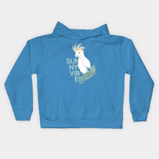 Cockatoo sunny vibes Kids Hoodie